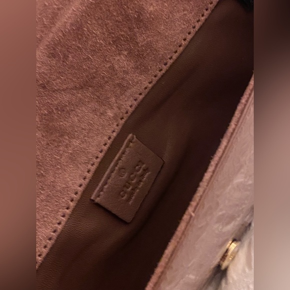 Gucci Broadway Microguccissima Patent Leather Evening Clutch, Mauve - Picture 9 of 12